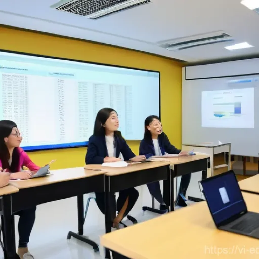 교육적 파트너십 형성의 성공 요인 - A vibrant and dynamic university classroom in a modern Vietnamese institution. A diverse group of yo...